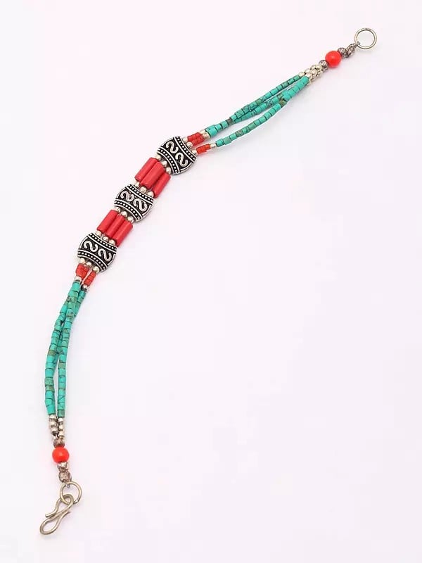 Exotic India Beaded Bracelet With S-Hook Bracelet 