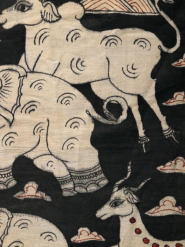 Exotic India Beast In The Wild | Kalamkari Painting 