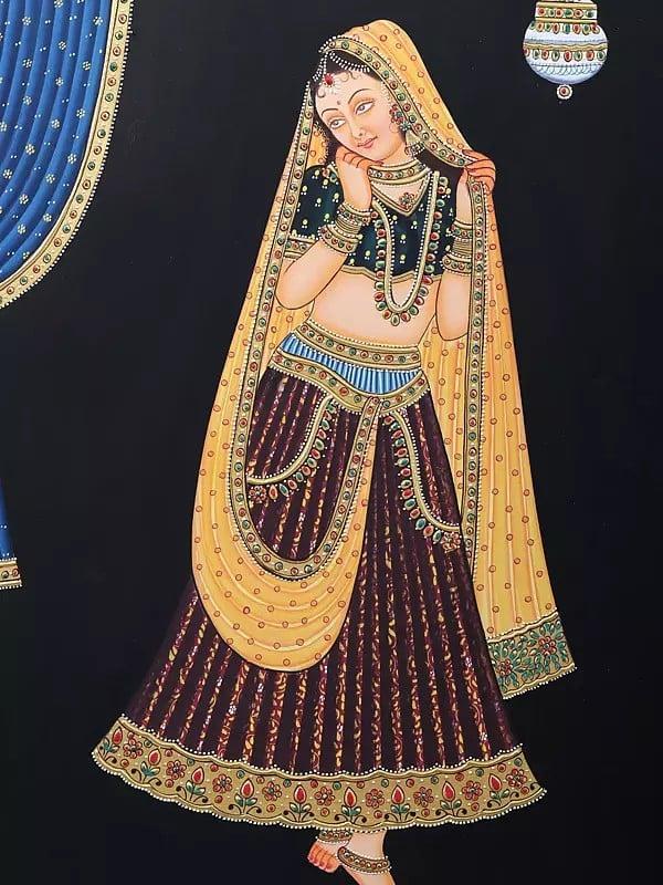 Exotic India Beautiful Bashful Lady 