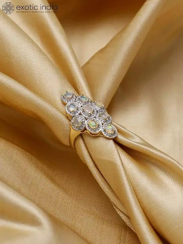 Exotic India Beautiful Ethiopian Opal Ring 