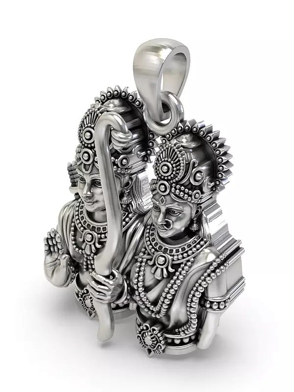 Exotic India Bhagwan Ram And Mata Sita Pendant