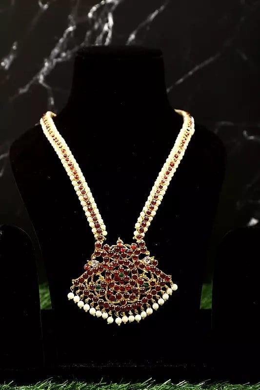 Exotic India Bharatanatyam Traditional Jewelry Set 