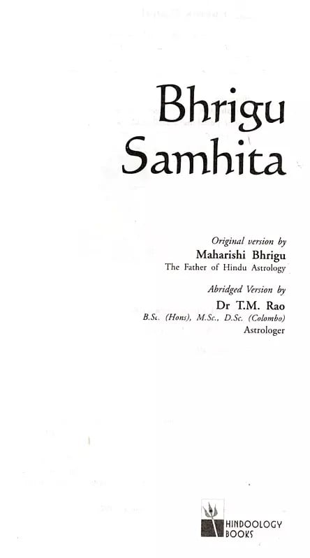 Exotic India Bhrigu Samhita 