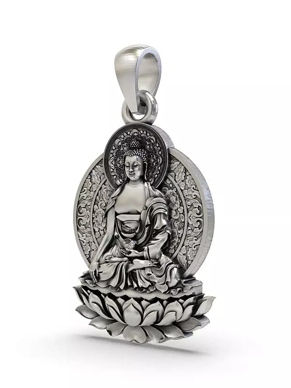 Exotic India Bhumisparsha Buddha Pendant 