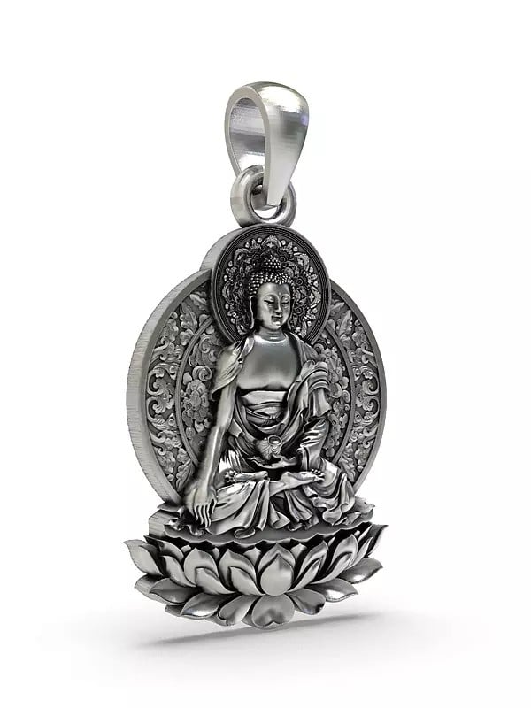 Exotic India Bhumisparsha Buddha Pendant 