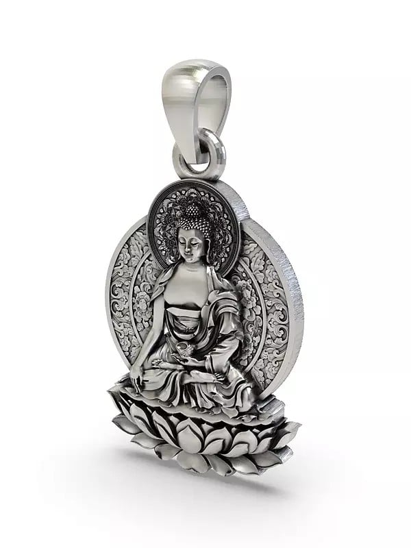 Exotic India Bhumisparsha Buddha Pendant 