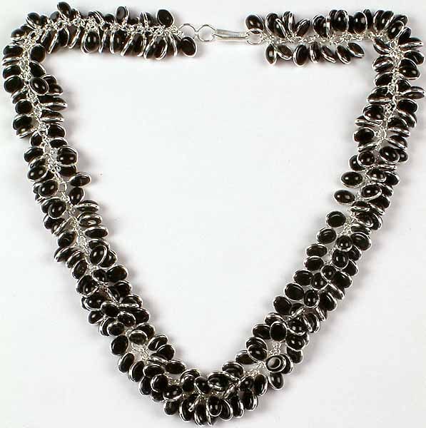 exotic india Black Onyx Bunch Necklace