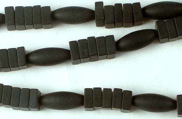 exotic india Black Onyx Matt Finish Squares & Drums 