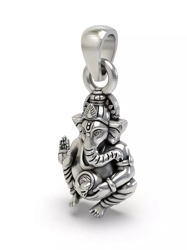 Exotic India Blessing Lord Ganesha Pendant 