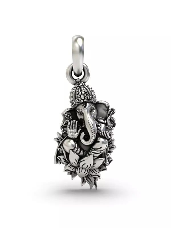 exotic india Blessing Lord Ganesha Pendant 