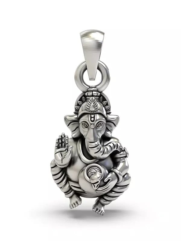 exotic india Blessing Lord Ganesha Pendant 