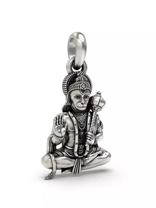 Exotic India Blessing Lord Hanuman Pendant 