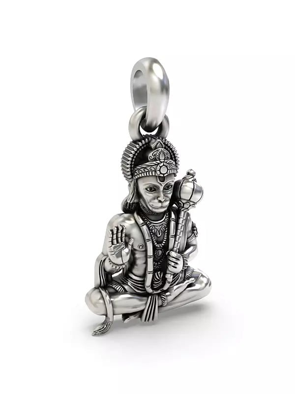 Exotic India Blessing Lord Hanuman Pendant 