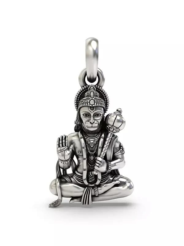 exotic india Blessing Lord Hanuman Pendant 
