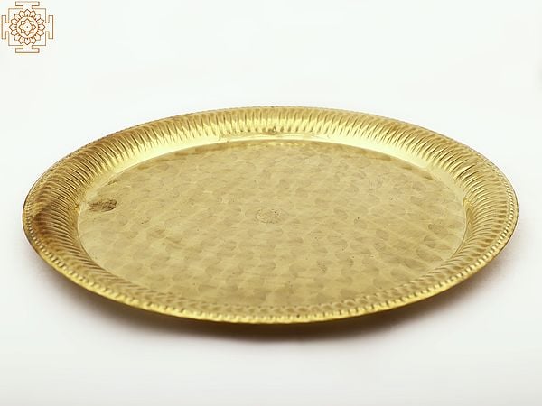 Exotic India Brass Designer Plate