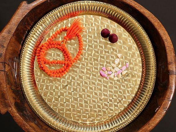 exotic india Brass Designer Plate