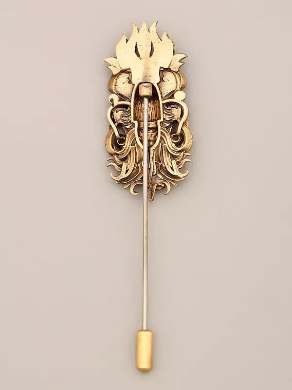 Exotic India Brass Egypt Man Lapel Pin 