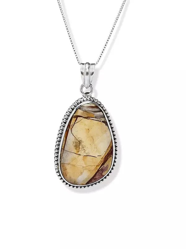 exotic india Brecciated Mookaite Gemstone Pendant 
