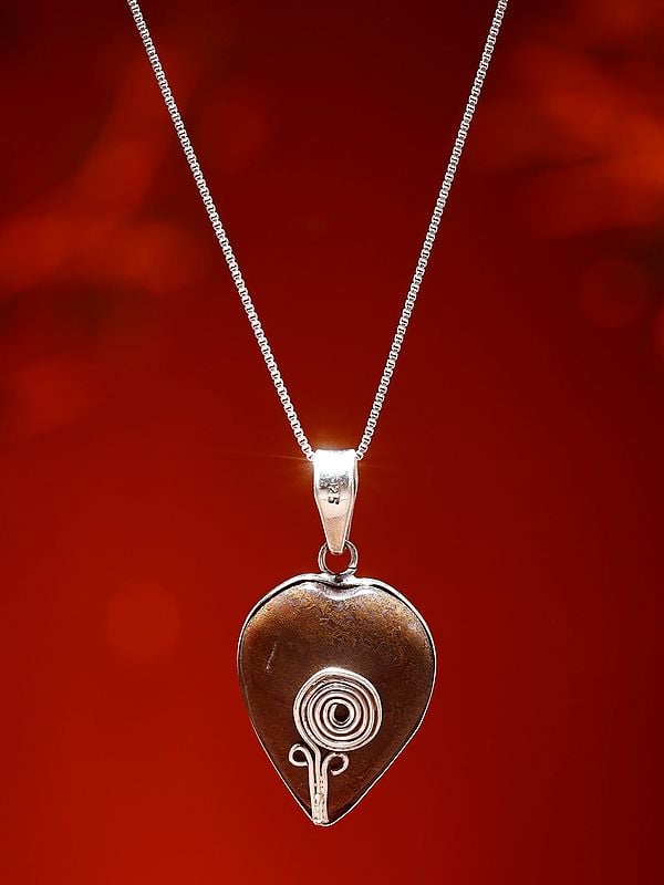 Exotic India Bronzite Gemstone Pendant 