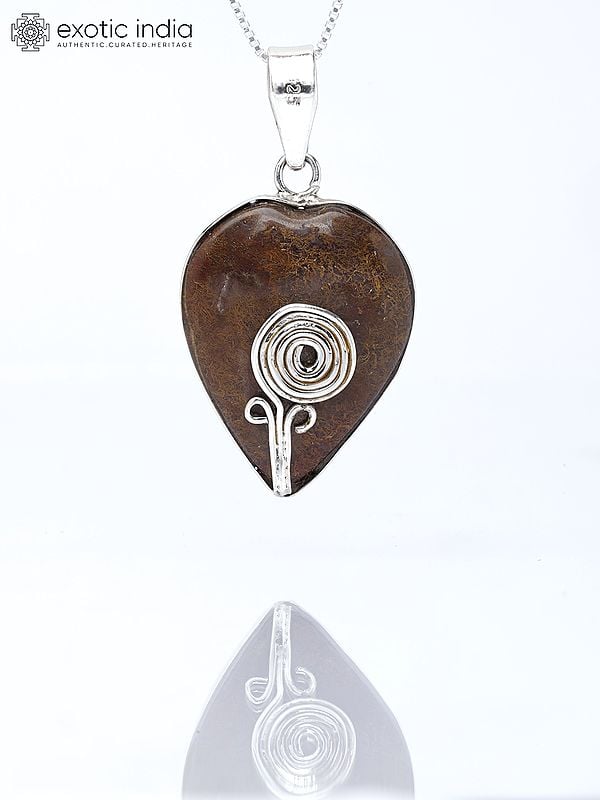 exotic india Bronzite Gemstone Pendant 