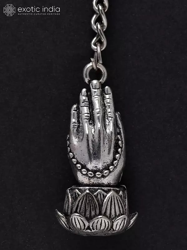 Exotic India Buddha Prayer Hand Keychain 