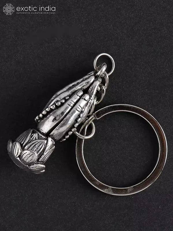 Exotic India Buddha Prayer Hand Keychain 