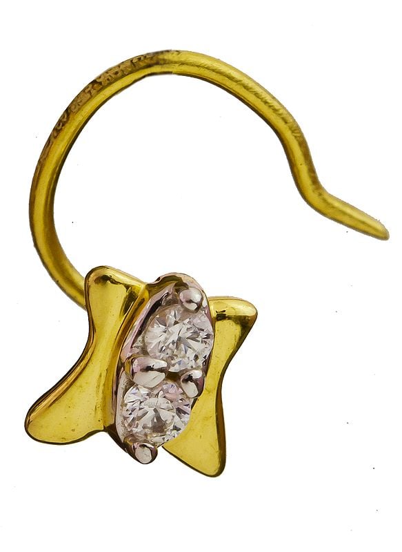 exotic india Butterfly Nose Ring 