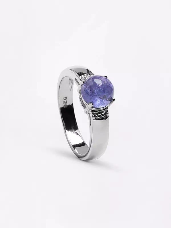 exotic india Cabochon Tanzanite Gemstone Ring 