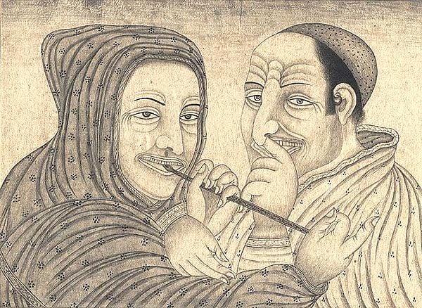 exotic india Caricatured Europeans 