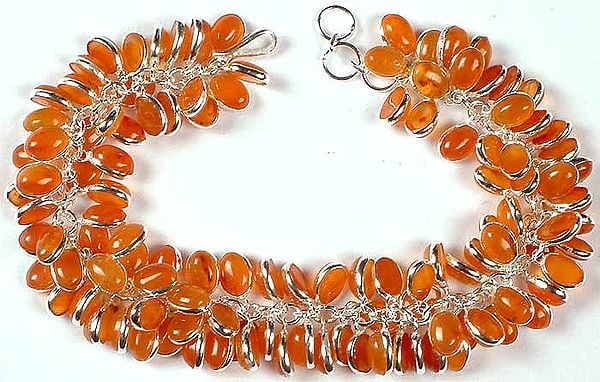 exotic india Carnelian Bunch Bracelet 