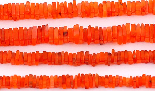 exotic india Carnelian Square Discs 