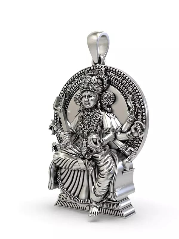 Exotic India Chottanikkara Bhagavathi Devi Pendant 