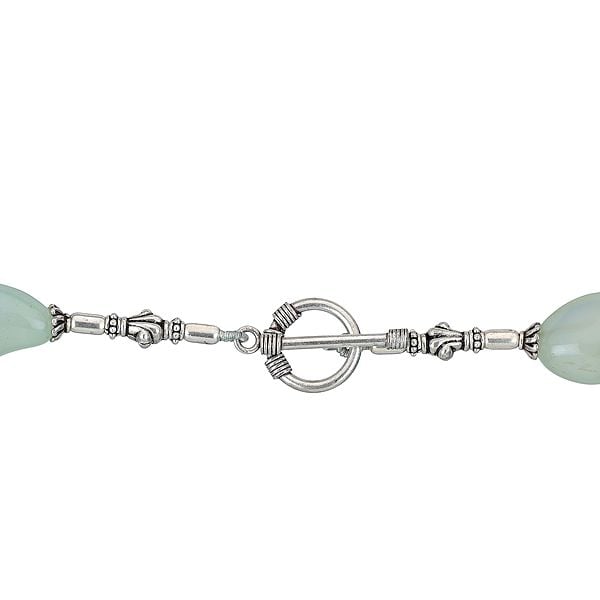 Exotic India Chunky Peru Chalcedony Necklace 