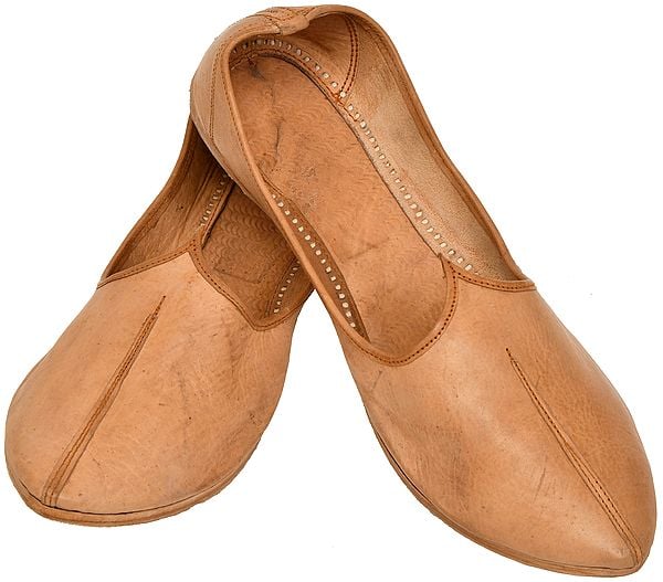 exotic india Classic Plain Jootis for Men