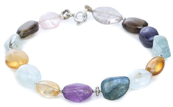 exotic india Colorful Stone Bracelet