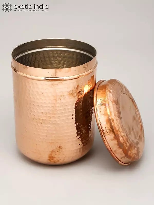 Exotic India Copper Container | Kitchen Item 