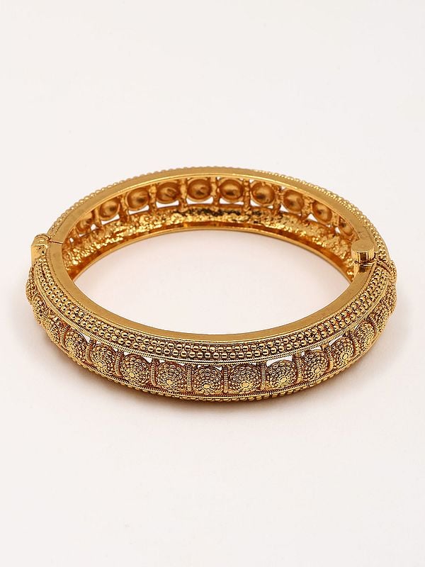 Exotic India Copper Openable Pair Of Bangles 