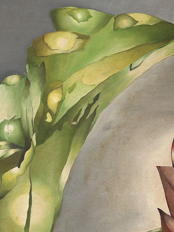 Exotic India Craggy Flower | Framed Oil Painting 