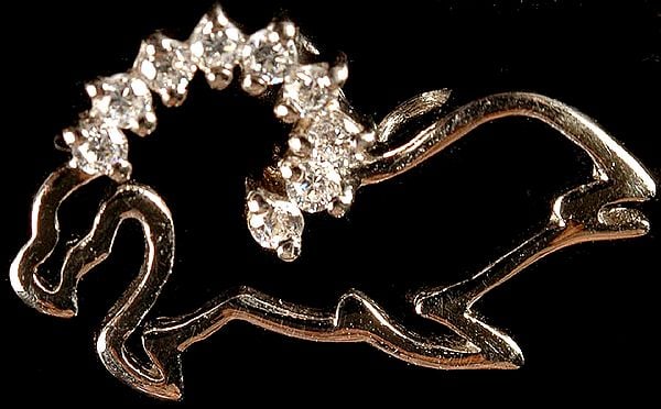 exotic india Cubic Zirconia Designer Pendant