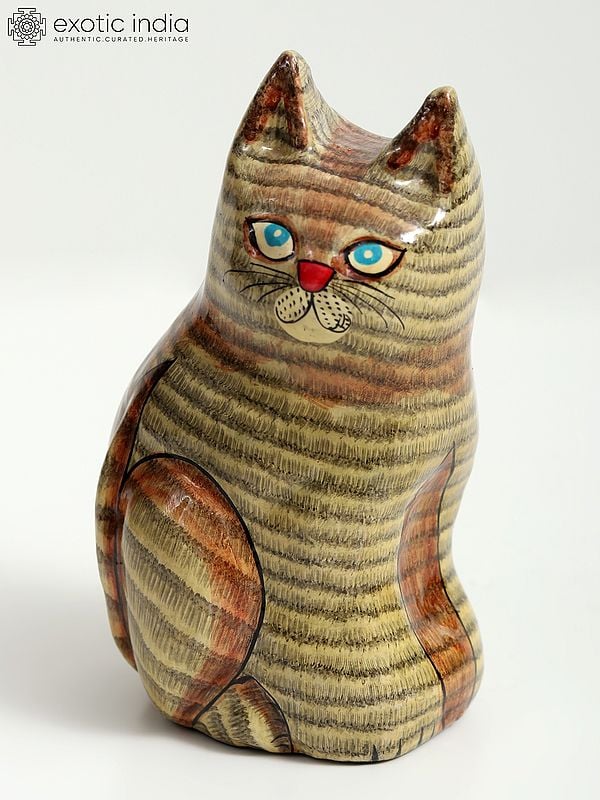 exotic india Cute Kitty - Papier Mache 