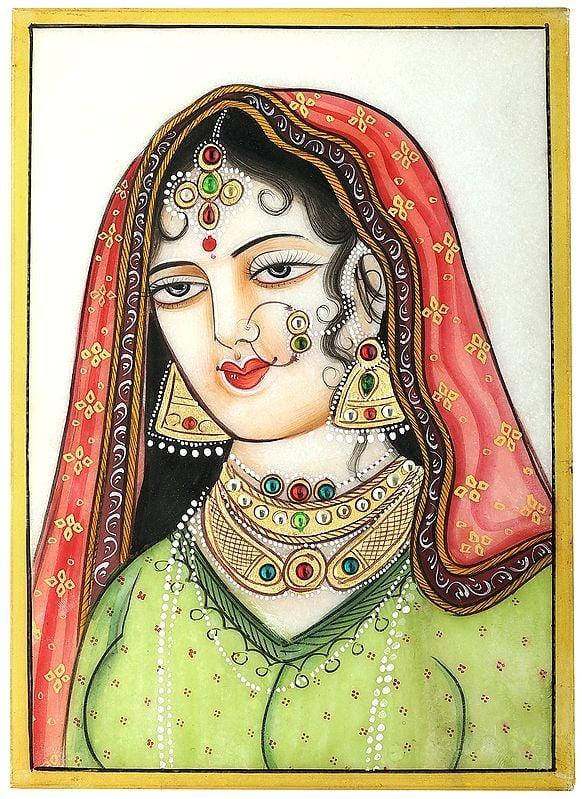 exotic india Dainty Lady-In-Waiting Bust 