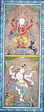 exotic india Dancing Ganesha and Shiva