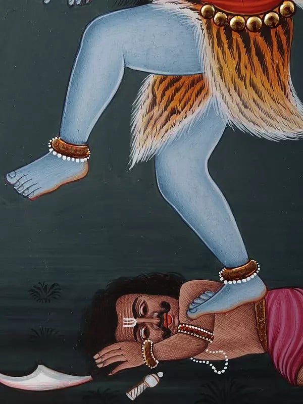 Exotic India Dancing Shiva | Watercolor Painting 