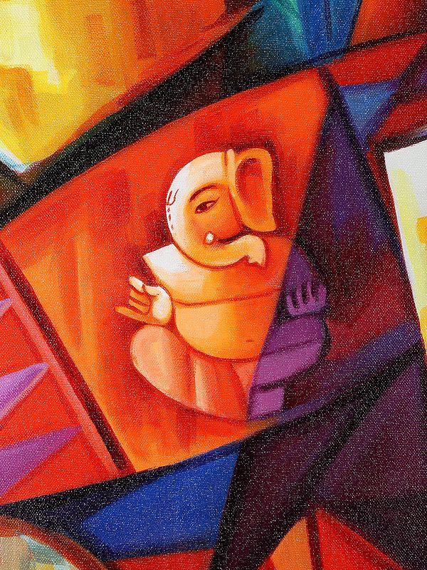 Exotic India Divine Art Of Kirtan | Oil Painting