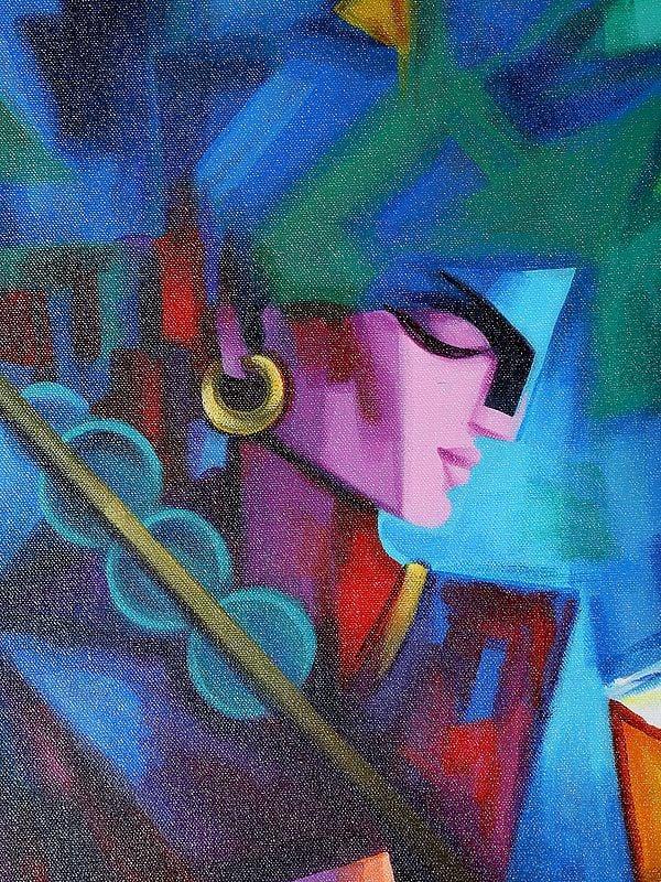 Exotic India Divine Art Of Kirtan | Oil Painting