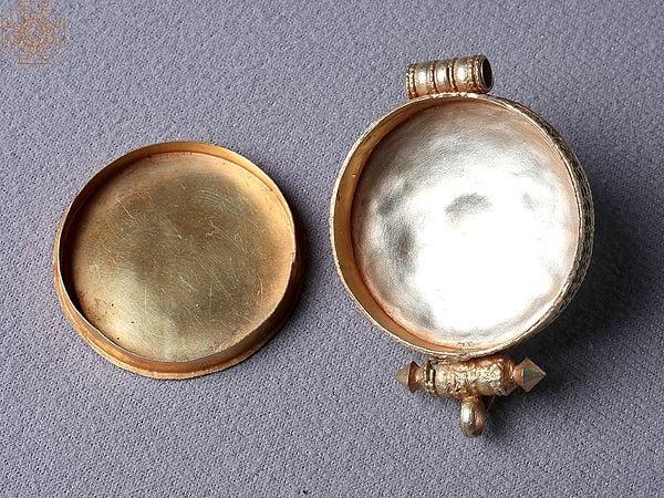 Exotic India Double Dorja Copper Pendant Ghau