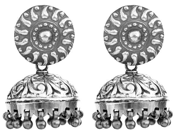 exotic india Ethnic Jhumki Earrings