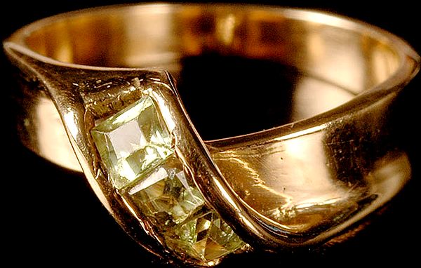 exotic india Faceted Aquamarine Finger Ring 