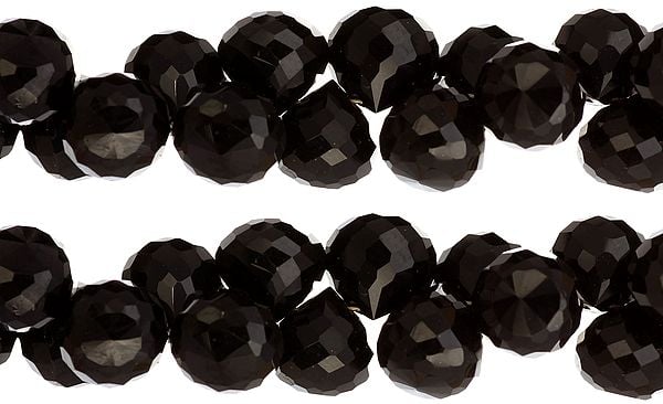 exotic india Faceted Black Spinel Onions