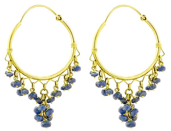 exotic india Faceted Blue Sapphire Chandeliers 